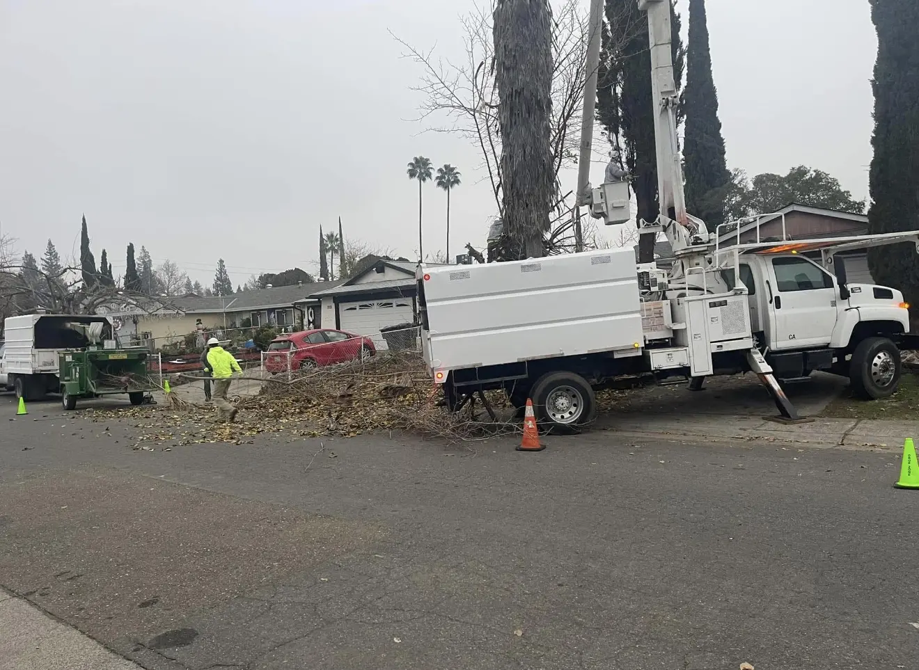 Jaeger's Tree Service heavy equipment